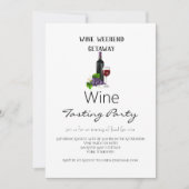シンプルワインウィークエンドゲタウェイワインテイスティングパーティー 招待状 (正面)