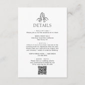 シンプルワイン応援Qrコー結婚ドの詳細 エンクロージャーカード (正面)