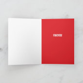 シンプルヴァレンティパーソナライズされたンイニシャルカード シーズンカード (内部)