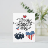 シンプルヴァレンティーンズデイ軍隊軍兵士の軍隊 シーズンポストカード (スタンド正面)