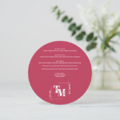 シンプルヴィバマゼンタシモダンッチ結婚の感謝 メニュー (スタンド正面)