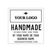シンプルヴィンテージのクリーンな外観あなたのロゴを手作り ラバースタンプ (インプリント)