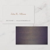 シンプルヴィンテージの裏 名刺 (正面/裏面)