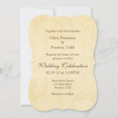 シンプルヴィンテージアンティークブラケット結婚式招待状 招待状 (正面)