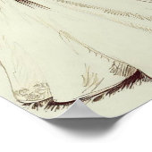 シンプルヴィンテージウェディングドレス ポスター (角)