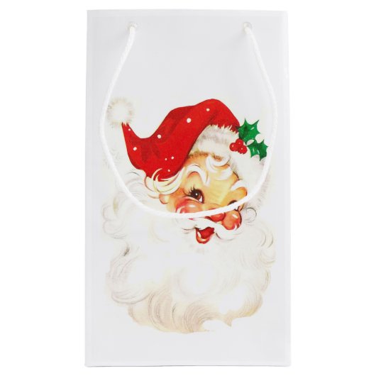 シンプルヴィンテージサンタクロース スモールペーパーバッグ (裏面)