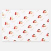 シンプルヴィンテージサンタクロース ラッピングペーパーシート (正面)