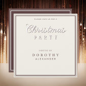 シンプルヴィンテージモダンタイポグラフィパーティー 招待状