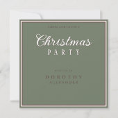 シンプルヴィンテージモダンタイポグラフィパーティー 招待状 (正面)