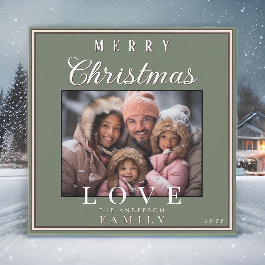 シンプルヴィンテージモダンタイポグラフィ シーズンカード