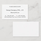 シンプルヴィンテージ伝統的スタイル名刺 名刺 (正面/裏面)