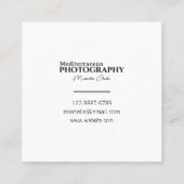 シンプルヴィンテージ撮影名刺 スクエア名刺 (裏面)