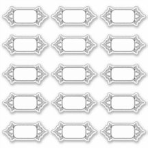 シンプルヴィンテージ縁ど空白のキッチンラベル