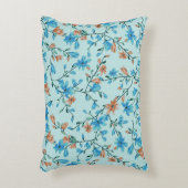 シンプルヴィンテージ:フローラファブリックのパターン アクセントクッション (正面(垂直))