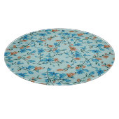 シンプルヴィンテージ:フローラファブリックのパターン カッティングボード (角)