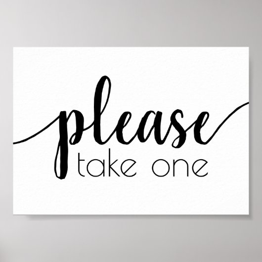 シンプル一つお願い |ブラックスクリプト任意のイベント ポスター (正面)