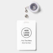 シンプル一括予算スタッフの作業名IDバッジ バッジ (正面（伸縮クリップ）)