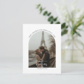 シンプル一緒にクリスマスかわいい写真 シーズンカード (スタンド正面)