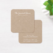 シンプル一般店舗クラフトイヤリング表示カード (デスク)