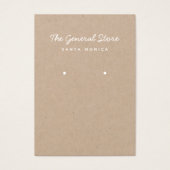 シンプル一般店舗クラフトイヤリング表示カード (正面)