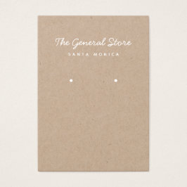 シンプル一般店舗クラフトイヤリング表示カード