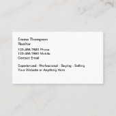 シンプル不動産仲介業者実在テーマ名刺 名刺 (正面)