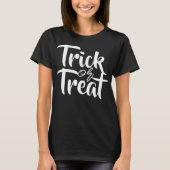 シンプル不気味TrickまたはTreat Halloween Family Tシャツ (正面)