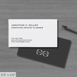 シンプル両面のカスタムロゴ 名刺