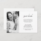 シンプル両面ゲスト詳細写真 エンクロージャーカード (正面/裏面)