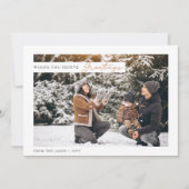 シンプル両面フェスティバルあいさつ写真 シーズンカード (正面)