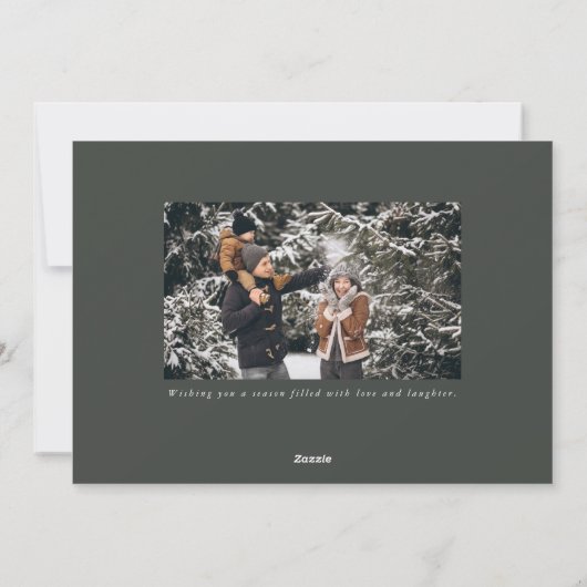 シンプル両面フェスティバルあいさつ写真 シーズンカード (裏面)