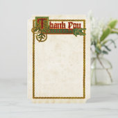 シンプル中世の照明サンキューカード サンキューカード (スタンド正面)