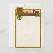 シンプル中世の照明サンキューカード サンキューカード (正面)