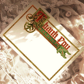 シンプル中世の照明サンキューカード サンキューカード