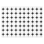 シンプル中世モダン紀の黒と白 テーブルクロス (正面(横))