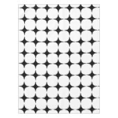 シンプル中世モダン紀の黒と白 テーブルクロス (正面)