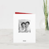 シンプル中国のLove Photo結婚のサンキューカード サンキューカード (裏面)