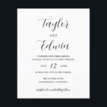 シンプル予コンテンポラリー算結婚式招待状 チラシ<br><div class="desc">黒コンテンポラリー白の予算結婚式招待状のフライヤーシンプルは、書の台本に自分の名前と下の詳細のフォーマットでエレガントあなたの名前とミニマリストのレイアウトを備え結婚てモダンいる。注：封筒は付いて来いない。</div>