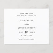 シンプル予算フォトウェディング日付の保存 (裏面)