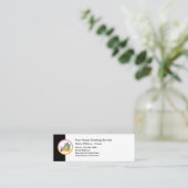 シンプル予算フレンドリーの清掃名刺 スキニー名刺 (スタンド正面)