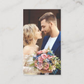 シンプル予算モダン結婚式RSVPオンラインQRコード エンクロージャーカード (裏面)