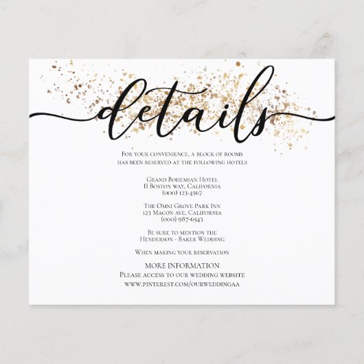 シンプル予算情報カード。フライヤー チラシ (正面)