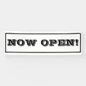 シンプル今オープン事業プロモーションタイポグラフィ 横断幕 (横)