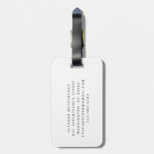 シンプル付き自転車(花のサイクリスト付パーソナライズされたき)  ラゲッジタグ (裏面縦)