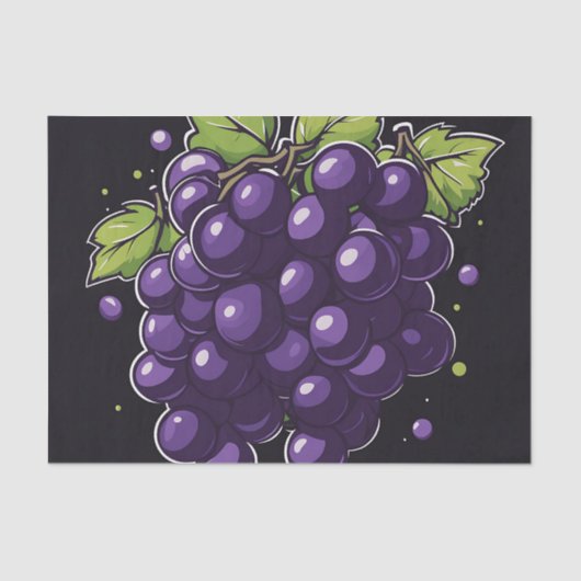 シンプル付き離れぶどう 薄葉紙 (正面)