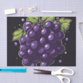 シンプル付き離れぶどう 薄葉紙 (クラフト)