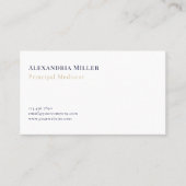 シンプル仲エレガント介者 名刺 (正面)