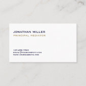 シンプル仲モダン介者 名刺 (正面)