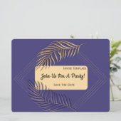 シンプル任意の大事な行事クラスパーティー 招待状 (スタンド正面)