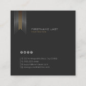 シンプル企業のデザインアストライプント ロイヤリティカード (裏面)